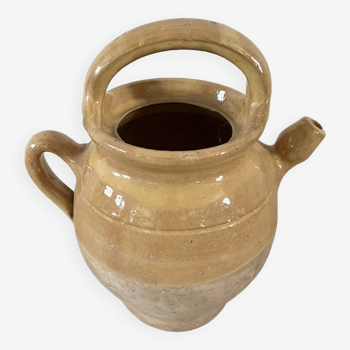 Gargoulette pot in glazed terracotta