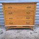 1960 compass foot chest of drawers