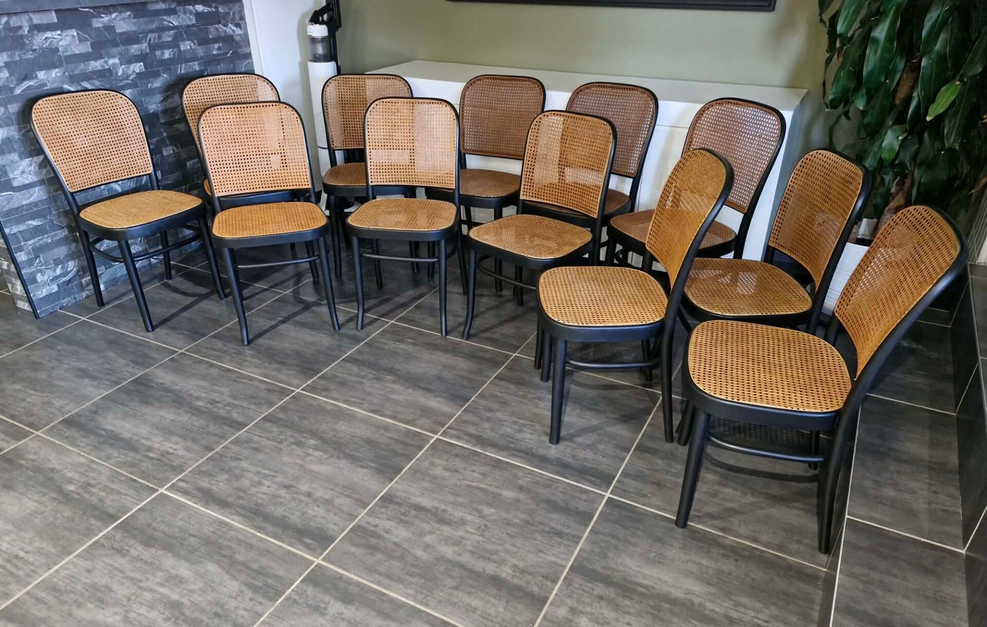 Set of 12 chairs no. 811 after Hoffmann, 1990s