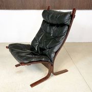 Siesta leather highback chair by Ingmar Relling for Westnofa, 1960s