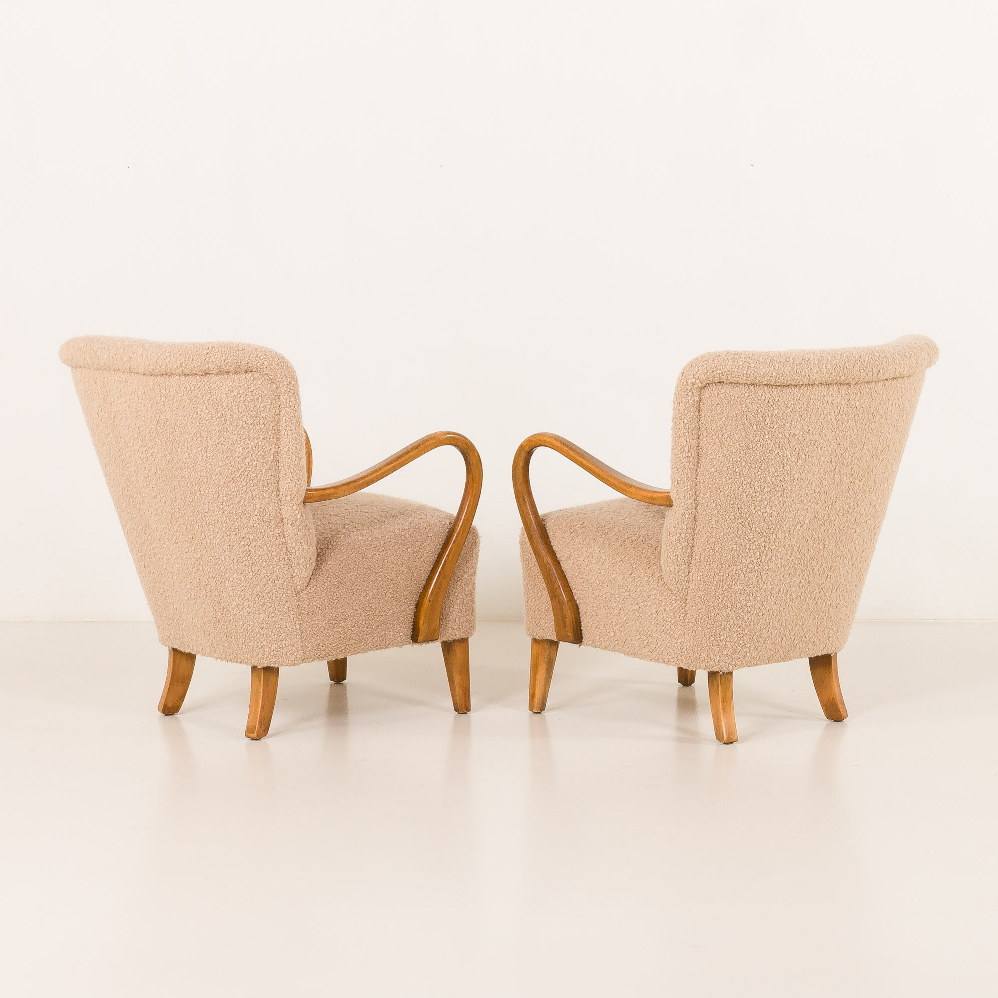 Alfred Christensen pair of two armchairs, Denmark 1950s