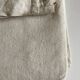 19th-century campaign sheet in fine unbleached linen, reserve linen.