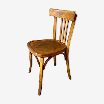 Bistro chair in arched and light beech