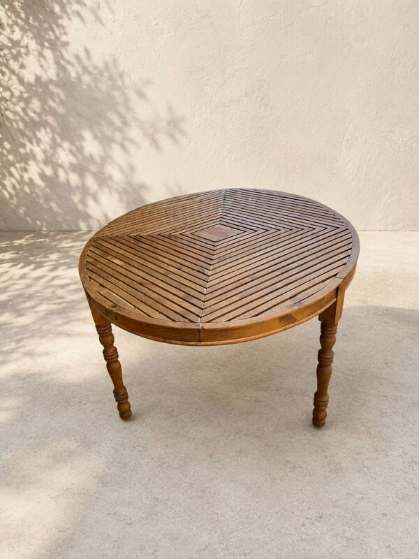 Table ovale en bois massif – Grande table de salle à manger 188 × 135 cm