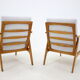 1960s Paire de fauteuils en hêtre par Drevotvar, Tchécoslovaquie