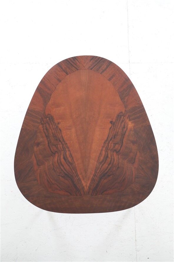 Rare mid-century walnut side table / coffee table with shelf by Jørgen Aakjær Jørgensen for Møbelintarsia / Danish modern design / 1960s