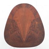 Rare mid-century walnut side table / coffee table with shelf by Jørgen Aakjær Jørgensen for Møbelintarsia / Danish modern design / 1960s