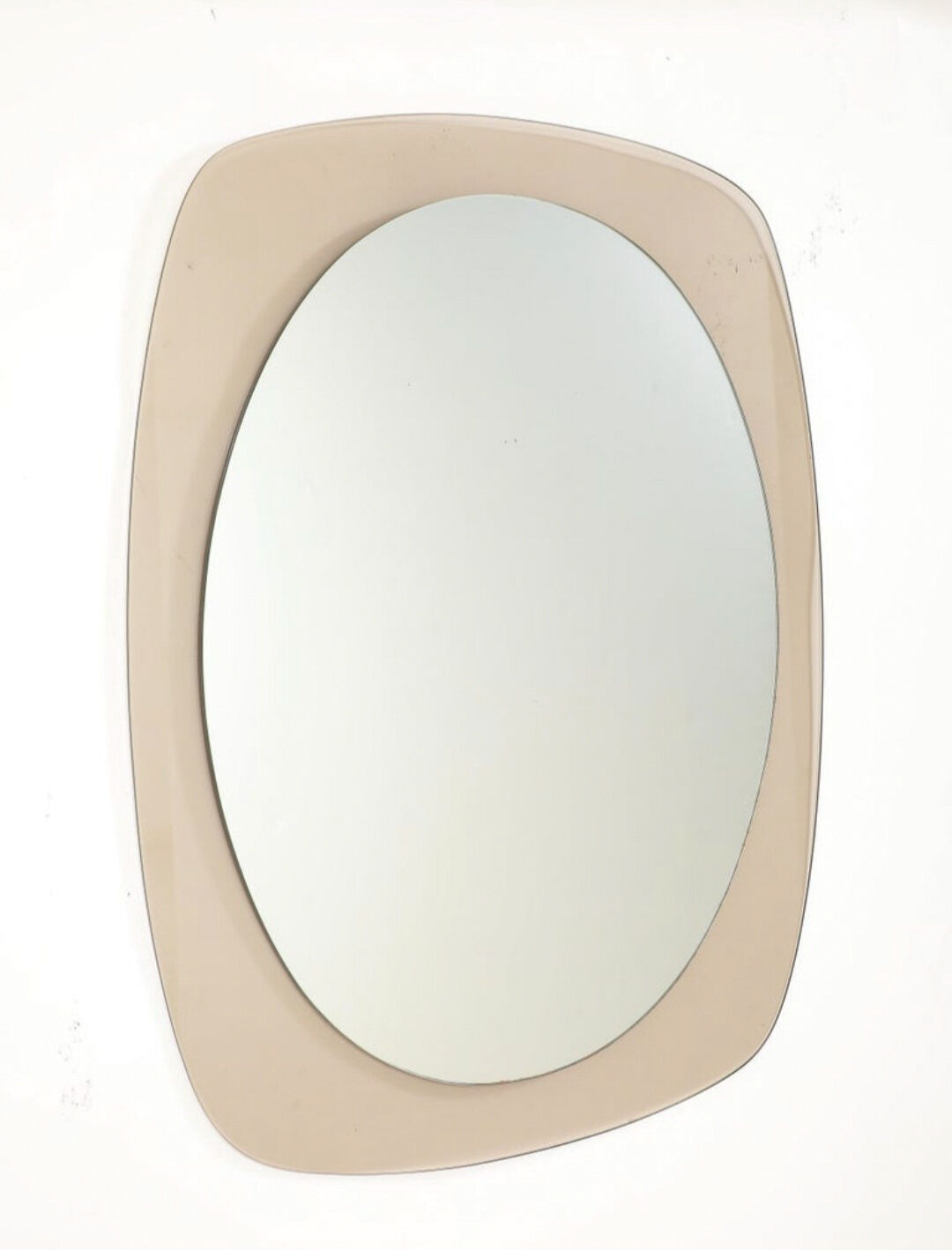 Vintage 1970s organic mirror – Modernist design