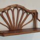 Rattan wall shelf