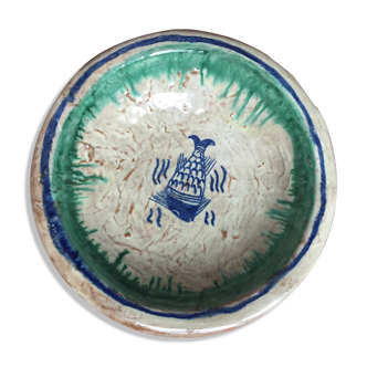 Assiette décorative creuse turque motif poisson
