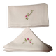 Large antique hand-embroidered tablecloth