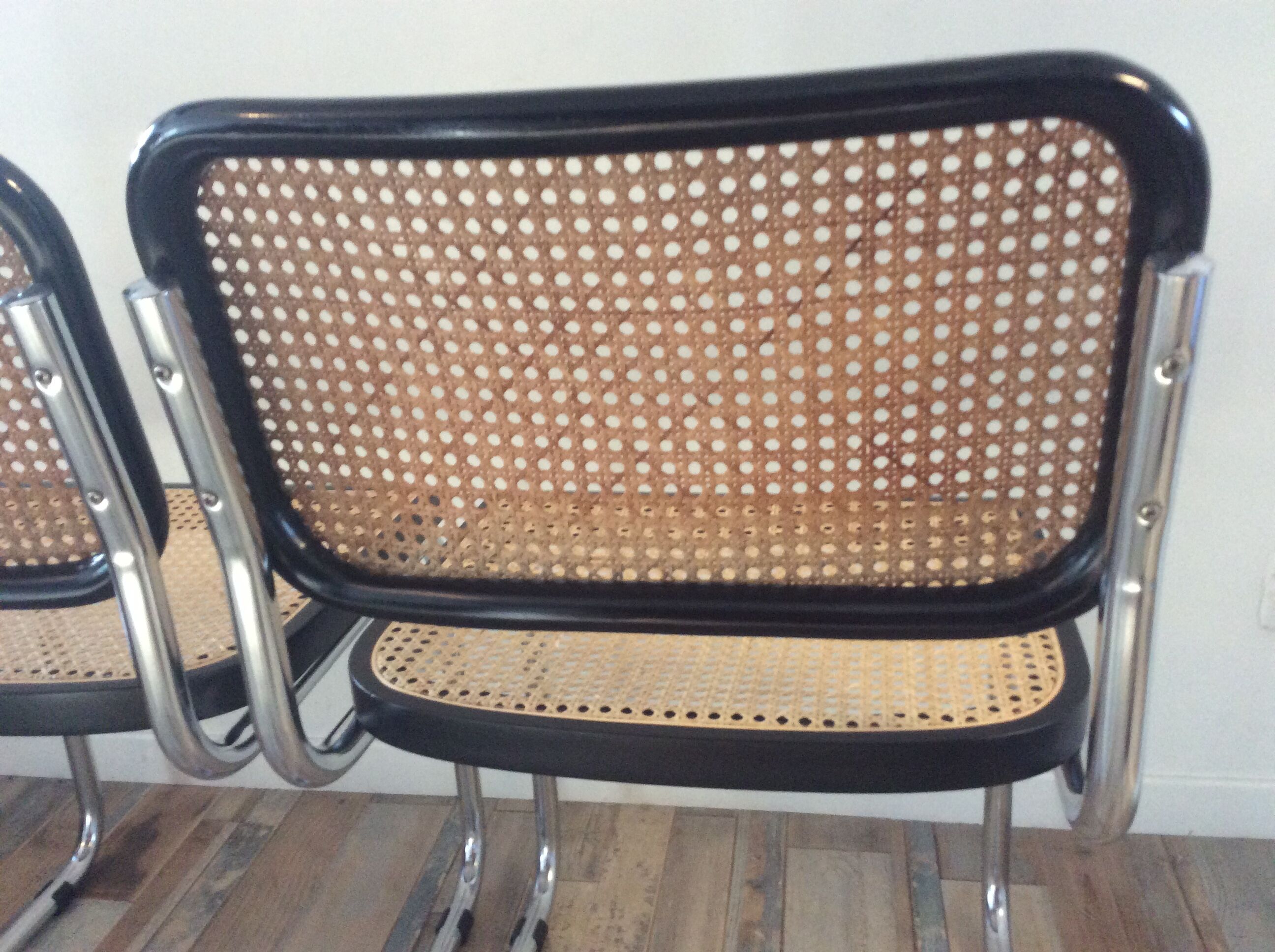 Pair of chairs Marcel Breuer Cesca B32