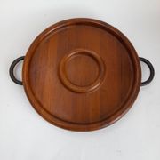 Plat à aperitif en teak 1960s Digsmed