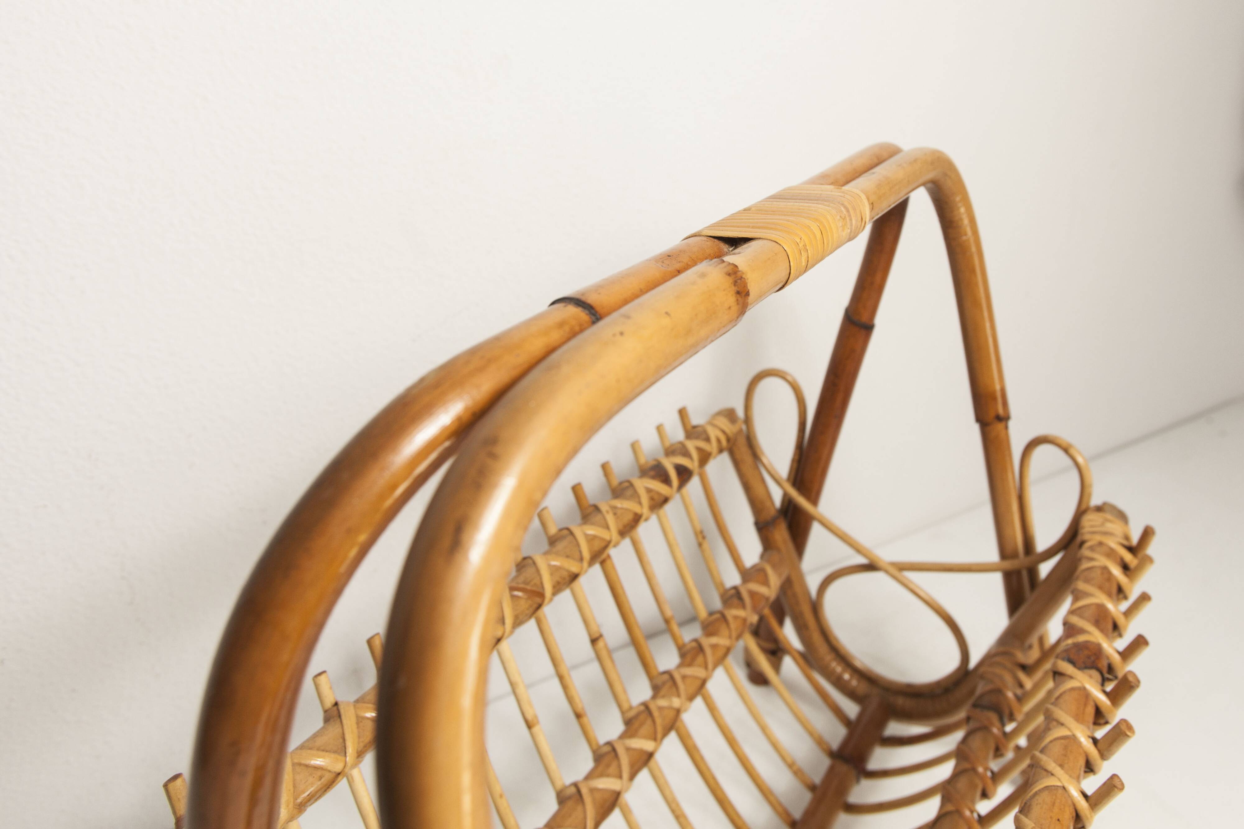 Bamboo magazine rack 1960
