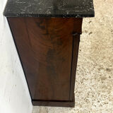 19th century sideboard in mahogany and black granite