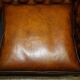 Restored leather Chesterfield sofa in Regency style