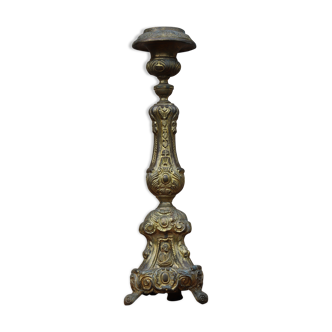 Pique-cierge, 19th gilded bronze