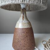 Lamp with sandstone foot