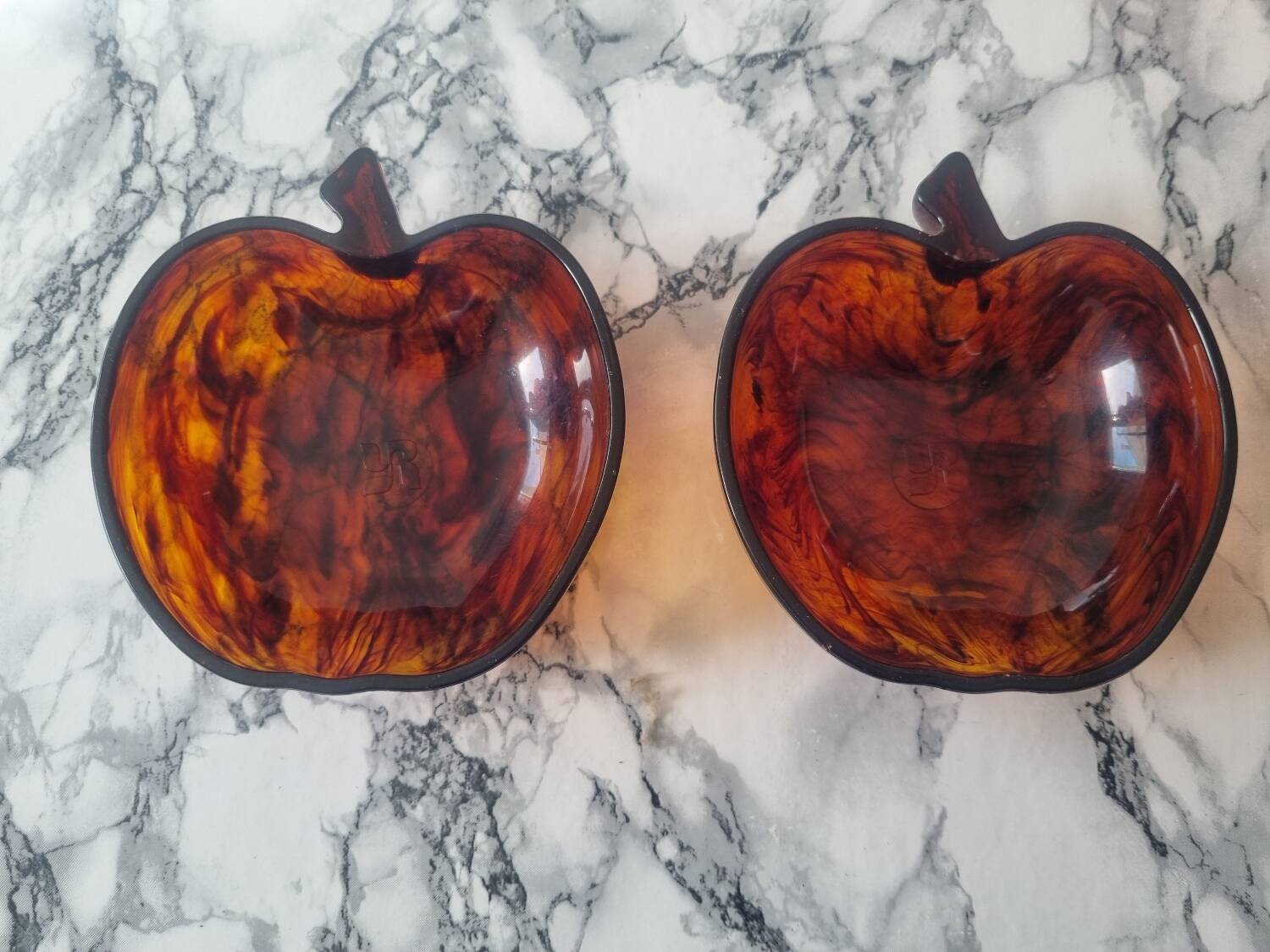 Set of two 1970s trinket trays.