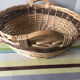 Corbeille en osier vintage