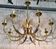 Brushed Metal and Gold Metal Pineapple Pendant in the Style of Maison Charl