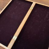 Beech wood chess board, new, with pieces in original box