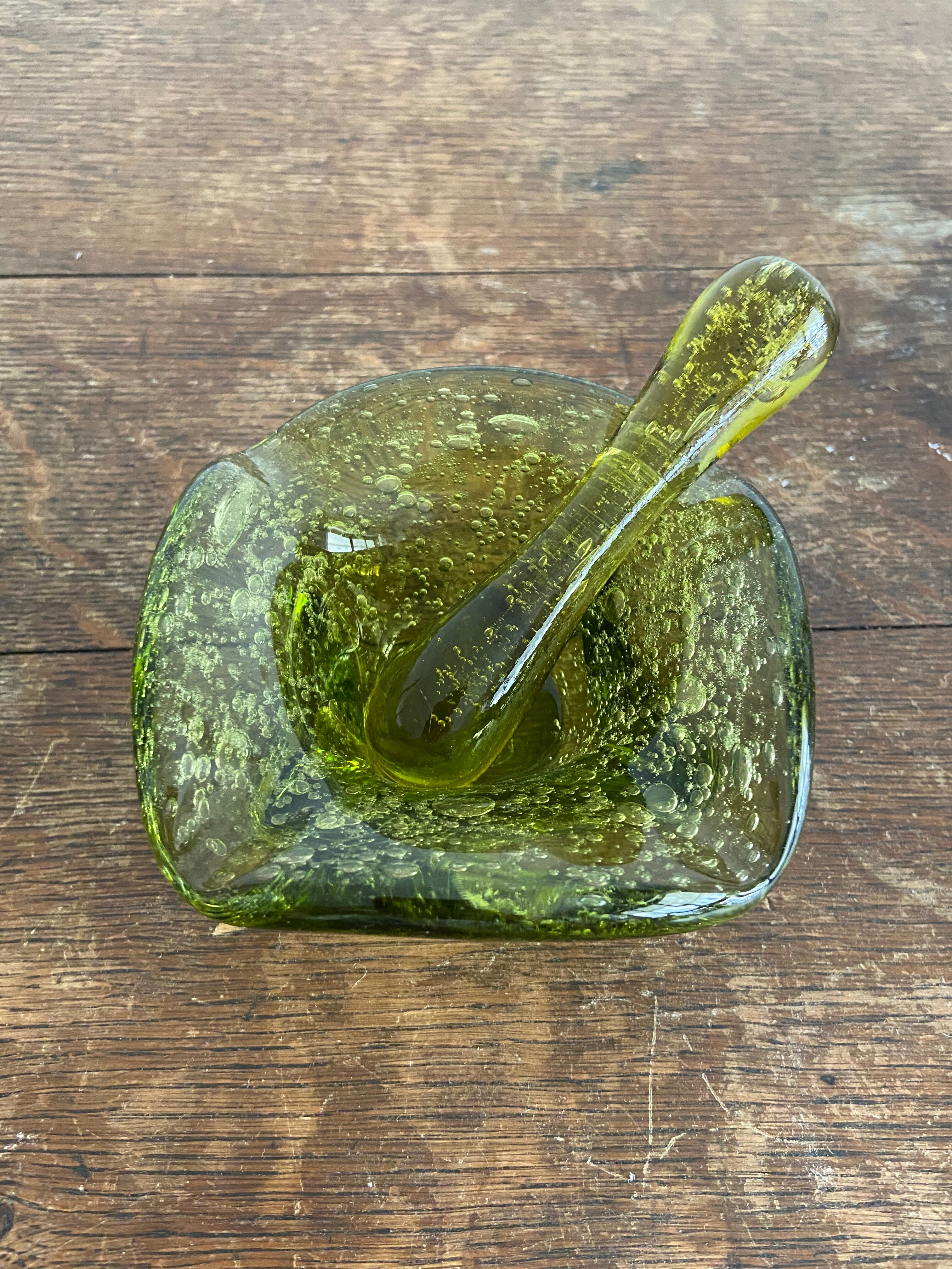 Cendrier en verre bulle biot