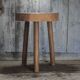 Tabouret vintage, tabouret bois , brutaliste, porte-plante, déco intérieur