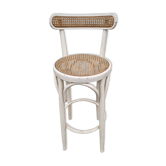High rattan stool from 1970