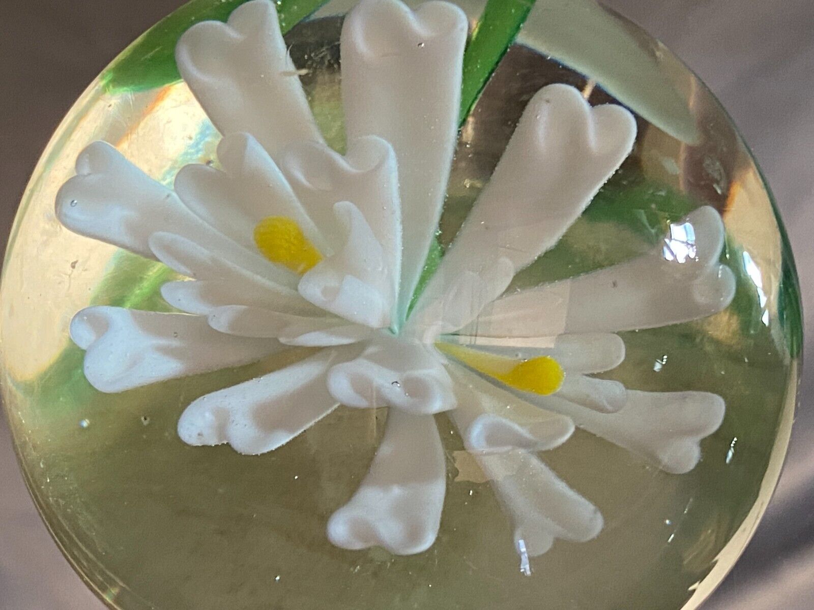 Sulfide ball paperweight