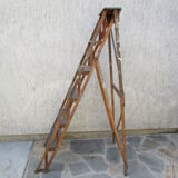 Former painter wooden stepladder