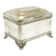 Eclectic sugar bowl, silver-plated brass, Bracia Buch, Poland, early 20th century