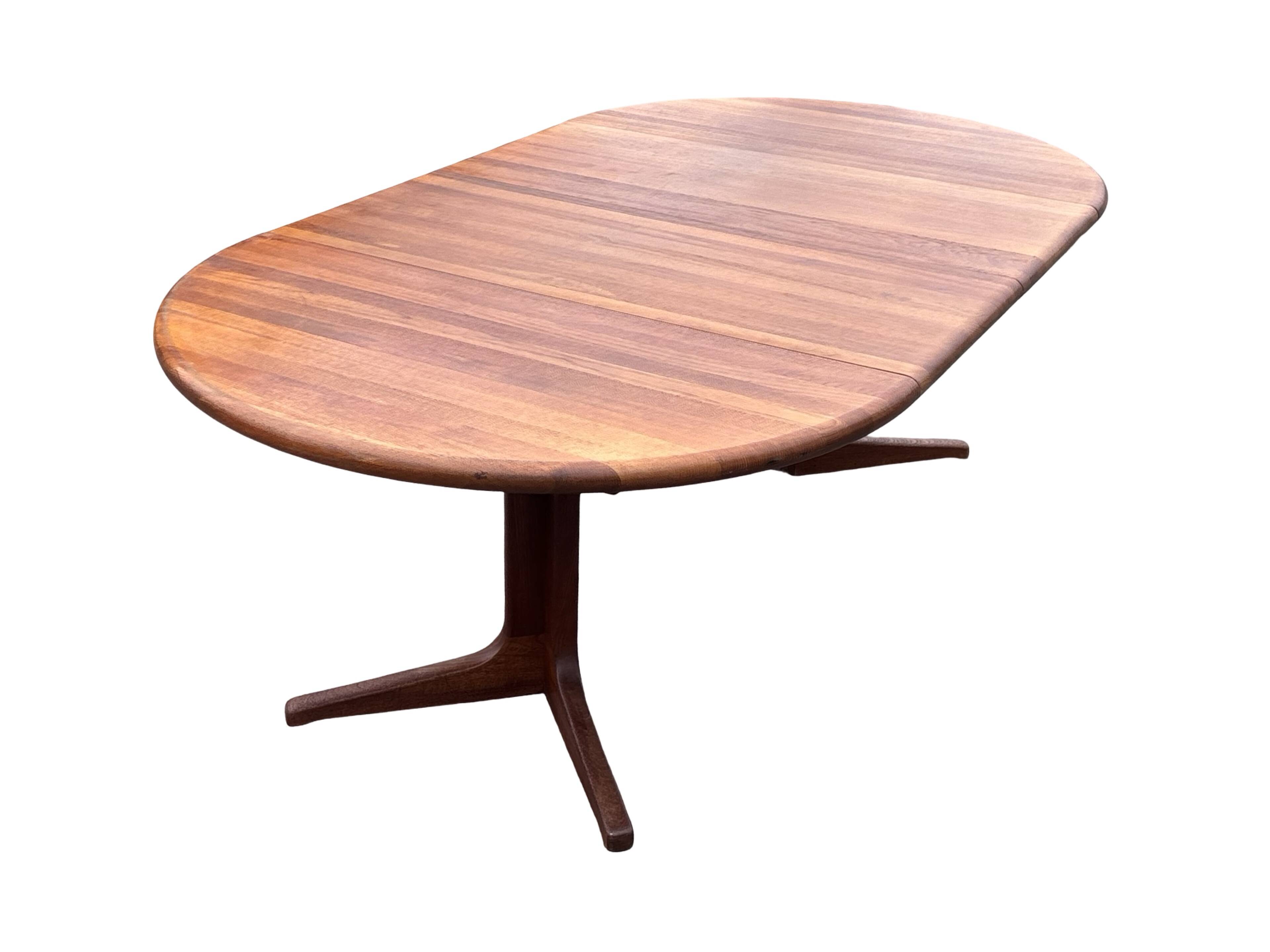 Vintage Teak Glostrup Dining Table Extendable Oval 1970s