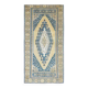 Vintage Turkish Oushak Handmade Wool Cotton Orange Area Rug 95x188