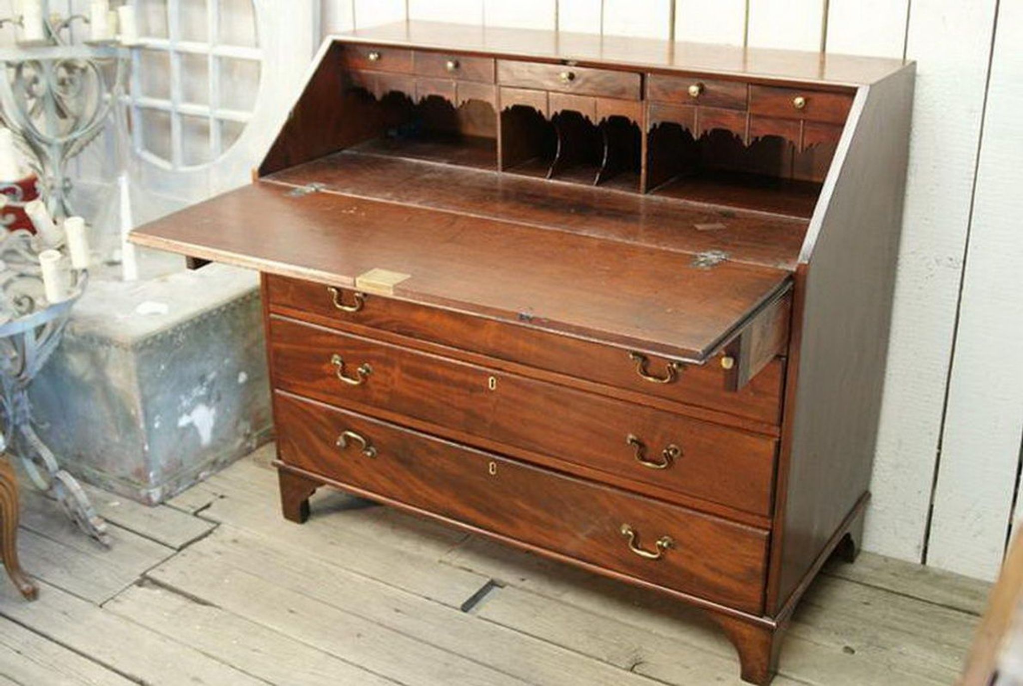 English mahogany secretary