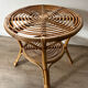Rattan side table