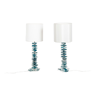Pair of Murano glass lamps, contemporary work