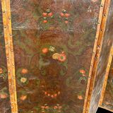 Large Four-Leaf Screen In Cordoba Leather From The Late 18th Century H 188 Cm