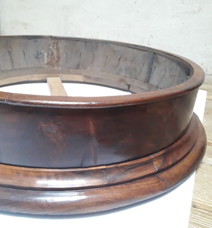 Bed sky, canopy in solid walnut XIX°