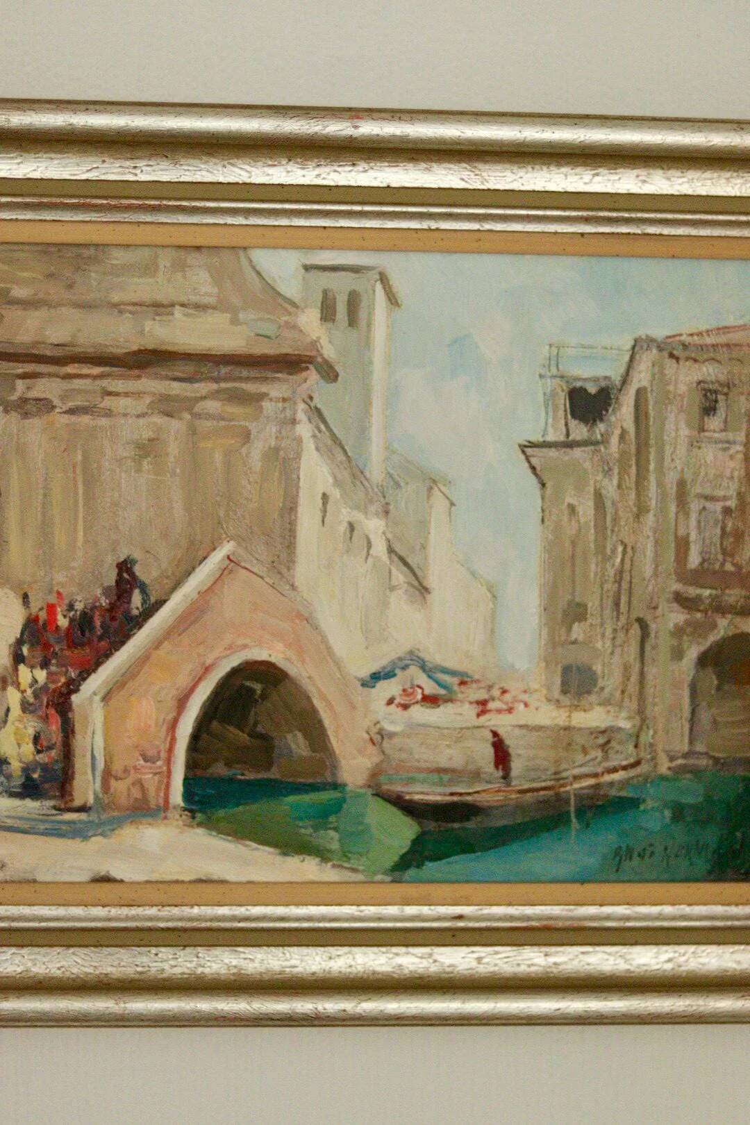 Painting "Scene of Venice" by Knut Norman