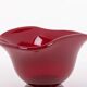 Art red glass bowl by Monica Bratt for Reijmyre Glasbruk, Sweden 1950’s