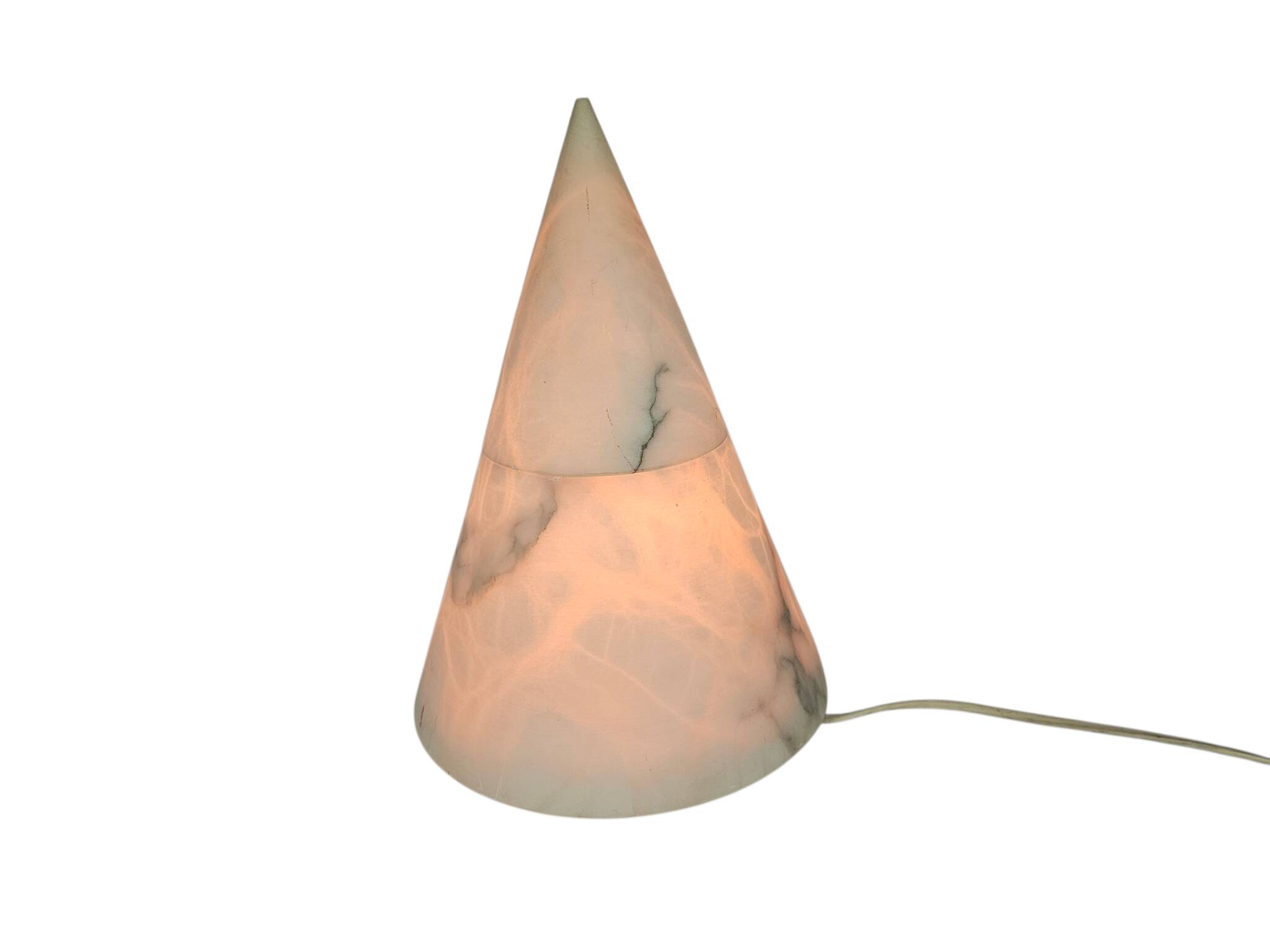 Pegasan S.L. - alabaster - Spain - cone - table lamp - 80's
