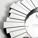 Gigantic rare heavy Sunburst mirror wall clock from the 1970s | Ø 70 cm