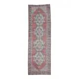 Vintage Turkish Hand-Knotted Oriental Runner 92x289