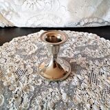 Candle holder chrome chrome beaded decoration