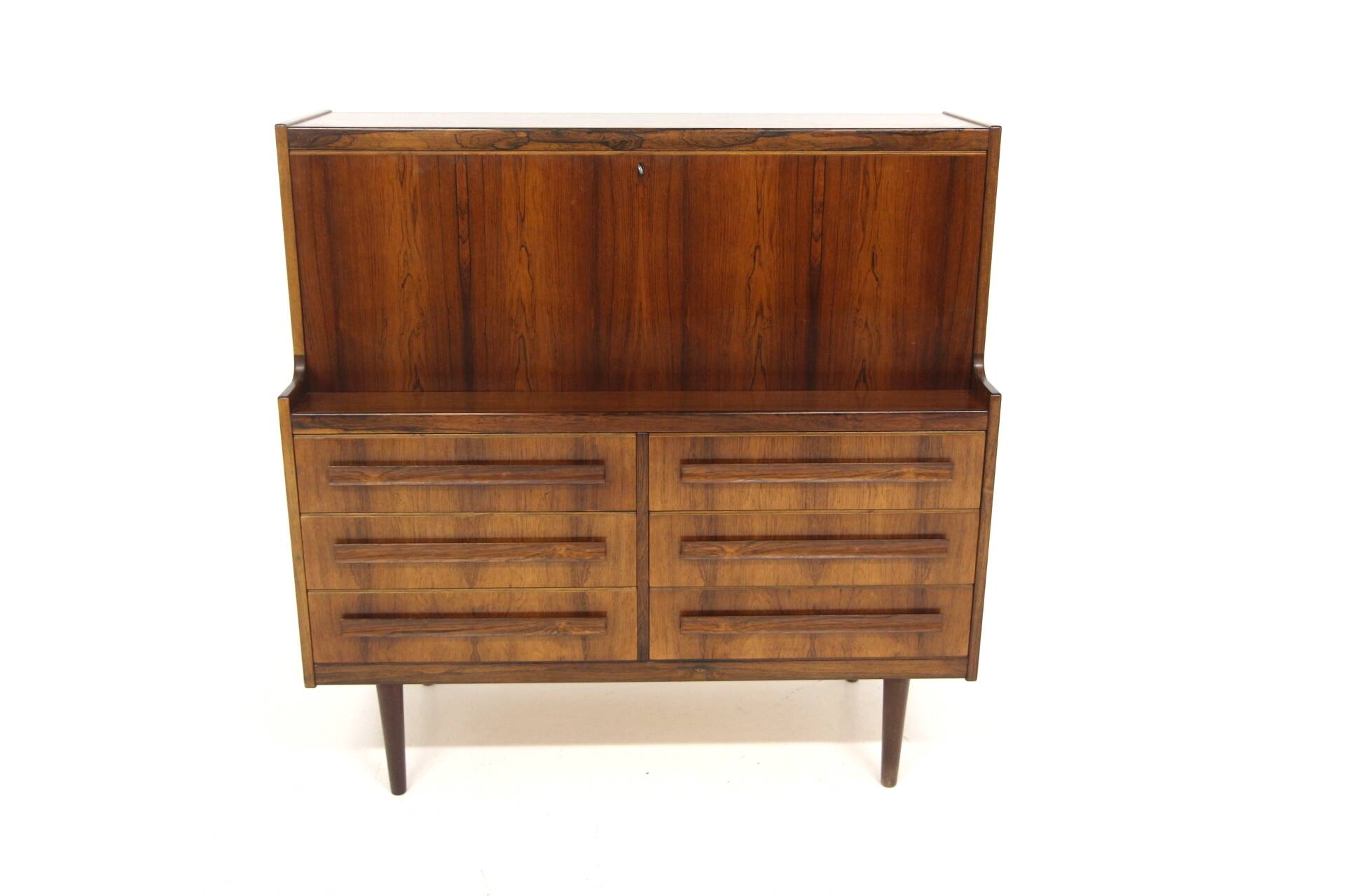 Rosewood secretary desk, Sigfrid Omann, Denmark, 1960