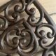 Cast iron heart trivet