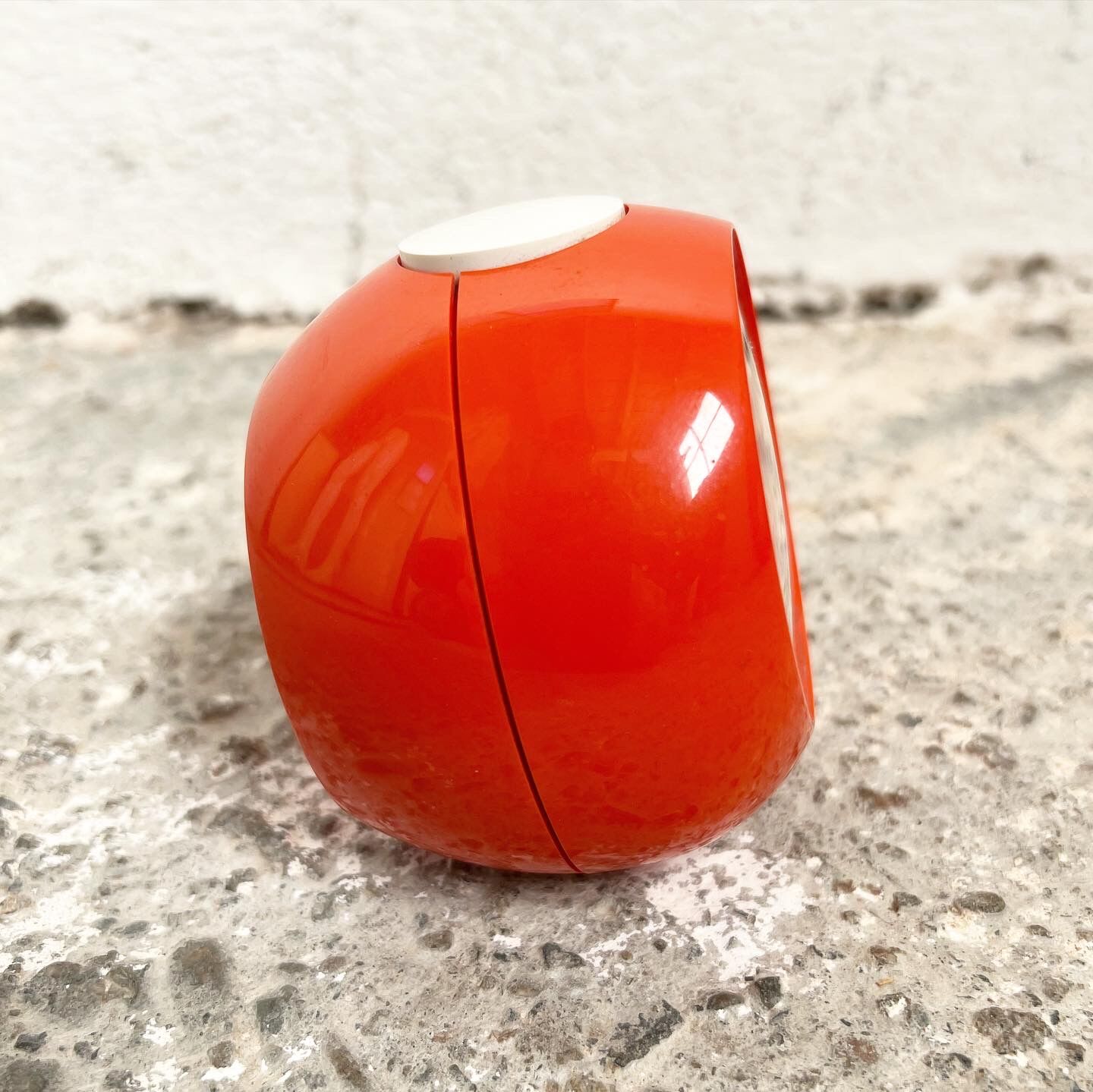 Vintage alarm clock Goldbühl orange