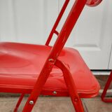 Pair of Italian folding chairs