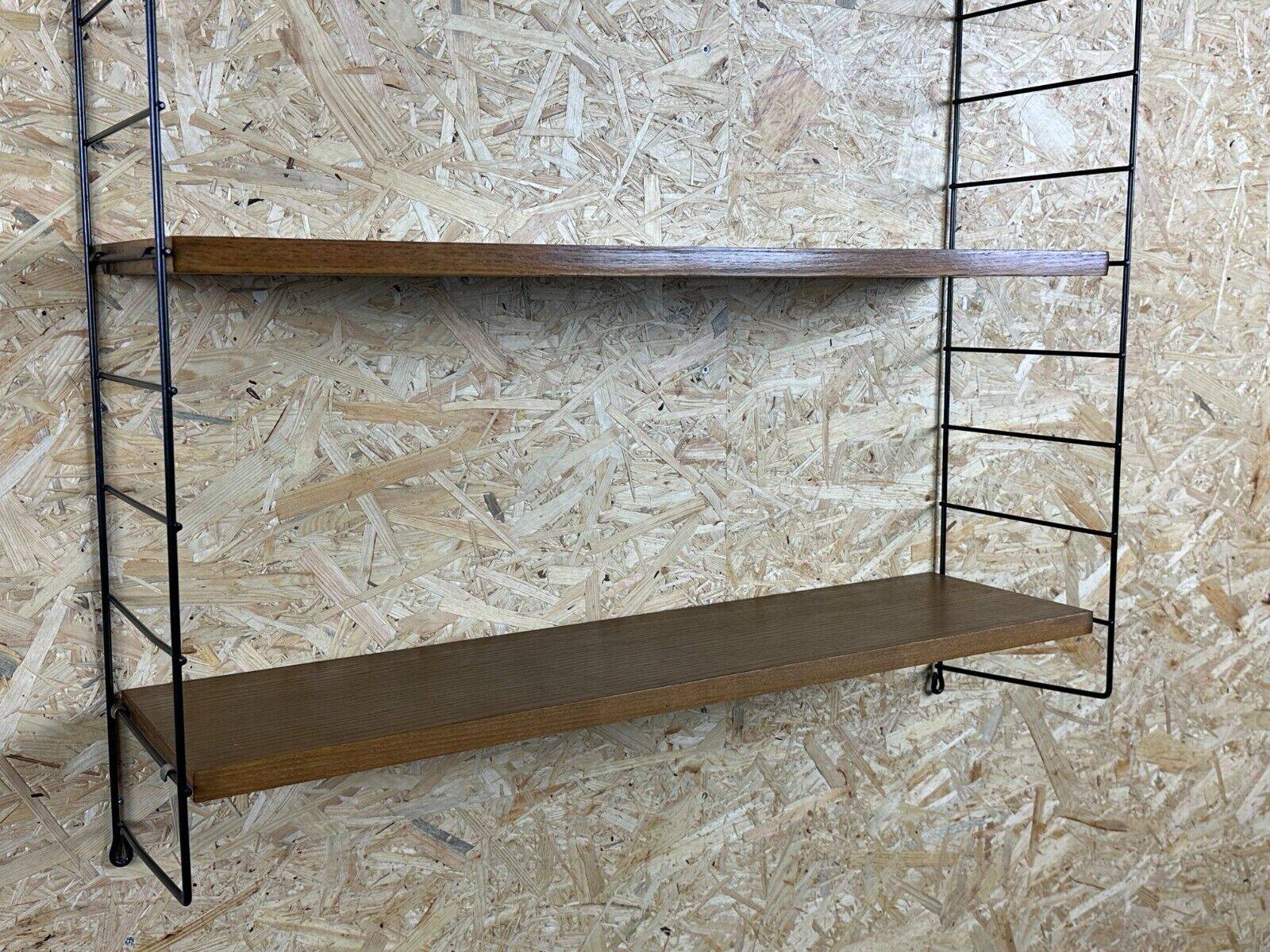 60s 70s oak string shelf module by Kajsa & Nils "Nisse" Strinning Sweden